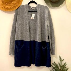 NWT Madewell Two Toned Long Cardigan